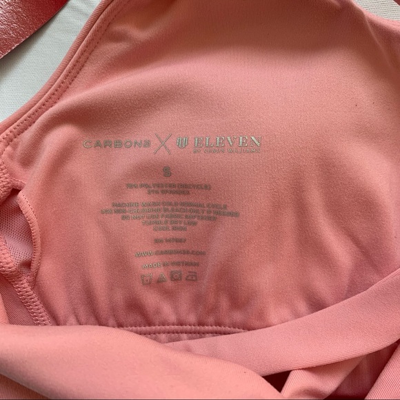 Carbon38 x EleVen by Venus Williams Soft Pink Longline Sportsbra - Picture 3 of 3